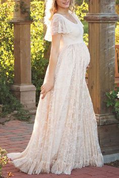 Photoshoot Long Dress, Long Dress With Sleeves, Pink Maternity Dress, Dress For Pregnant Women, Long Sleeve Maternity Dress, Lace Maternity Dress, Maternity Long Dress, Short Sleeve Lace Dress, Maternity Dresses For Photoshoot