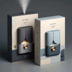 Tech Packaging Design, Luxury Box Design, Clever Packaging, College Stuff, Car Fragrance, Box Packaging Design, Fragrance Diffuser