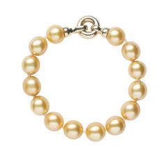 Golden South Sea Bracelet Luxury Yellow Gold Pearl Bracelet With Round Beads, Luxury Gold Bracelet With Round Beads For Formal Occasions, Luxury Formal Bracelet With Pearl Charm, Luxury Pearl Charm Bracelet For Formal Occasions, Luxury Pearl Charm Bracelet For Formal Events, Elegant Formal Bracelets With Clasp, Elegant Formal Bracelet With Clasp, Luxury Akoya Pearl Yellow Gold Bracelet, Luxury Yellow Gold Akoya Pearl Bracelet