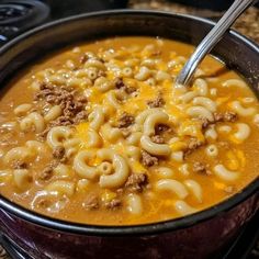 Easy High Protein Recipes | One-Pot Macaroni Cheeseburger Soup 🍔🥣 (No Velveeta | Facebook Best Goulash Recipes, Macaroni Soup, Cheese Burger Soup Recipes, Crockpot Chicken And Dumplings, Hamburger Soup, Quick Weeknight Meals, Macaroni Cheese, Cheese Soup