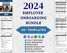 the employee onboarding bundle includes 40 + templates