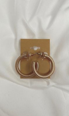 Stunning snake textured gold hoop earrings! Post 1 1/4"L Textured Small Hoop Metal Jewelry, Gold Texture, Gold Hoop, Gold Hoop Earrings, Hoop Earrings, Texture, Gold