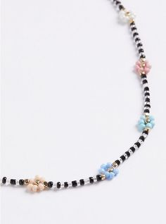 FIT 19” long + 5” extender. MATERIALS + CARE Base metal. Imported. DETAILS Beaded. . Floral pattern. The best plus size women's floral beaded necklace - multi color necklaces in multi. Torrid is your destination for the freshest spring and summer styles. Trendy Multicolor Necklace With Flower Charm, Trendy Multicolor Flower Necklace With Colorful Beads, Trendy Multicolor Beaded Flower Necklace, Adjustable Multicolor Necklace With Flower Charm, Adjustable Multicolor Necklaces With Flower Charm, Multicolor Floral Beaded Chain Jewelry, Multicolor Flower-shaped Beaded Chain Jewelry, Multicolor Flower Charm Jewelry With Round Beads, Multicolor Round Beads Jewelry With Flower Charm