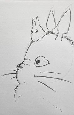 comics pencil sketch cartoon drawing totoro ghibli anime Anime To Draw Sketches, Anime Cute Sketch Ideas, Anime Sketchbook Art Inspiration, Random Anime Sketches, Drawing Ideas Studio Ghibli, Art Sketches Doodles Anime, Totoro Art Draw, Anime Cute Drawings Easy, Ghibli Drawing Easy