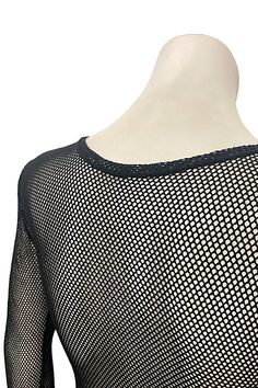 **Please note all sales are final.** Super hot, vintage Contempo Casuals fishnet mesh bodysuits. Bodysuits have a ton of stretch but we recommend going a size up. If you are usually a small go for medium, if you are extra small for the small! Two sizes available. Small fits like XS, Medium fits like small! Old stock (new but vintage), excellent condition. Please remember that vintage means an item is old and usually pre-loved/worn, unless otherwise noted. We work hard to give an accurate descrip Summer Long Sleeve Mesh Bodysuit, Mesh Bodysuit With Mesh Sleeves For Night Out, Evening Stretch Mesh Bodysuit, Black Mesh Bodysuit With Mesh Sleeves, Fishnet Mesh Top For Night Out, Black Bodysuit With Mesh Sleeves For Summer, Black Summer Bodysuit With Mesh Sleeves, Black Mesh Sleeves Bodysuit For Summer, Black Bodysuit With Mesh Sleeves For Evening