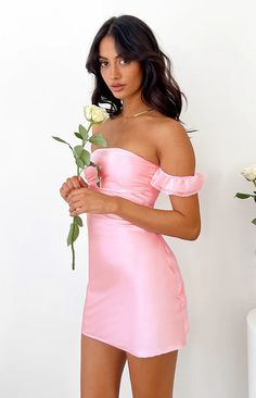 Silvia Pink Satin Mini Dress – Beginning Boutique US Satin Dress Homecoming, Unique Hoco Dresses Pink, Short Pink Dresses Formal, Valentines Formal Dresses, Senior Year Hoco Dresses, Extra Hoco Dresses, Hoco Dresses Silk, Home Coming Dresses 2024, Pink Hoco Dress Short