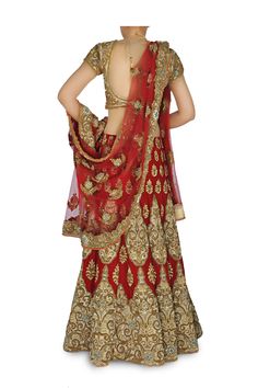 This deep red color designer Bridal lehenga /Chaniya choli's zari embroidered designs adorn the lehenga. Beige applique panels, with zari work accentuate the lehenga. This Bridal lehenga choli comes with beige stitched blouse with zari work and matching red dupatta with ornate border. Red Floor-length Sharara With Zari Work, Traditional Draped Lehenga With Resham Embroidery For Ceremonies, Fitted Red Lehenga With Intricate Embroidery, Red Fitted Lehenga With Intricate Embroidery, Red Traditional Wear With Cutdana For Reception, Red Cutdana Traditional Wear For Reception, Red Art Silk Lehenga With Zari Work, Resham Embroidery Lehenga For Traditional Ceremonies, Red Semi-stitched Anarkali Lehenga