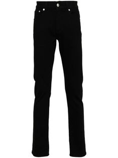 black stretch-cotton embroidered logo to the rear mid-rise concealed fly and button fastening slim cut classic five pockets Streetwear Men, Streetwear Men Outfits, Jeans Black, Cut Jeans, Black Stretch, Jeans Slim, Slim Fit Jeans, Stretch Cotton, Alexander Mcqueen