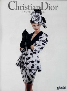 Dior 1990 Dior Collection, Mode Chanel, Christian Dior Haute Couture, 90s Supermodels, Dior Haute Couture, Gianfranco Ferre, 1990s Fashion, Dior Couture, Moda Vintage