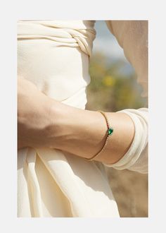 Emerald Trace Diamond Eternity Bracelet – KATKIM Eternity Bracelet, Trace A, Columbian Emeralds, Diamond Eternity, Classic Ring, Small Accessories, Brilliant Diamond, What Is Life About, Pear Cut