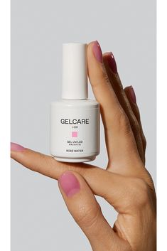 We're Gelcare, a nail care brand, and it's time to become your own nail artist. Our mission is to elevate the at-home experiences, focusing on providing beauty lovers with a refined approach to nail care.A gel polish like no other, developed by top-notch artists specifically for easy at-home use. An OG Gelcare color - one of the first Gelcare ever developed. This delicate, jelly, pink enhances the natural beauty of your nail while giving them a little punch. This color is super versatile when it Color For Nails, Water Nails, Uv Gel Nail Polish, Gel Polish Colors, Uv Gel Nails, Manicure Y Pedicure, Uv Gel, Rose Water, Gel Nail