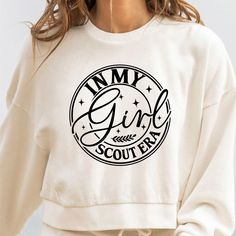 Girl Scout Troop Shirts, Girl Scout Shirts, Girl Scout Mom, Scout Mom, Hoodies Stickers, Rocket Design, Trendy Svg, Girl Scout Ideas, Scout Leader