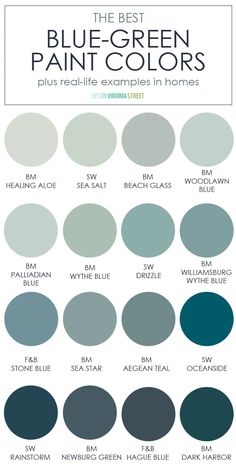 the best green paint colors to use in your home or office, including dark green and white