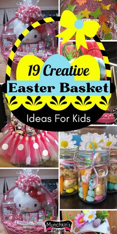 DIY Easter Basket Ideas Mens Easter Basket, Diy Easter Basket Ideas, Tutu Easter Basket, Dollar Tree Easter Basket, Homemade Easter Baskets, Diy Easter Basket, Easter Basket Themes, Unique Easter Baskets, Easter Baskets To Make