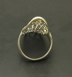 Stylish sterling silver ring 925/1000. Stamped 925.Approximate weight 7.2 grams. Top width 4.3 cm (1.72 inches). All our jewels are made from solid sterling silver 925/1000 and are carefully crafted by hand in our family workshop. We dispatch your orders in 5 working days, worldwide and the postage is $5. We ship registered priority mail. Please allow 5-7 working days for delivery in Europe and 10-15 working days outside Europe. For any questions - please do not hesitate to contact me! Modernist Sterling Silver Wedding Rings, Sterling Silver Hallmarked Filigree Open Ring, Sterling Silver Filigree Open Ring Hallmarked, Silver Filigree Ring With Polished Finish For Wedding, Silver Sterling Silver Filigree Ring, Sterling Silver Filigree Ring With Polished Finish, Silver Sterling Silver Filigree Ring Fine Jewelry, Silver Filigree Ring With Polished Finish For Anniversary, Formal Sterling Silver Filigree Ring With Polished Finish