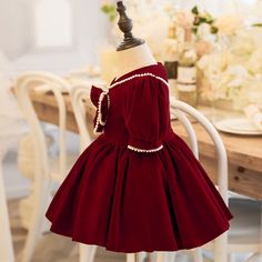 Fitted Red Princess Dress For Birthday, Red Fitted Princess Dress For Birthday, Fitted Long Sleeve Red Princess Dress, Fitted Princess Dress For Christmas Birthday, Princess Style Christmas Formal Dress, Red Princess Dress For Birthday, Red Princess Dress For Winter Dress-up, Elegant Long Sleeve Princess Dress For Birthday, Christmas Long Sleeve Princess Dress For Fancy Dress