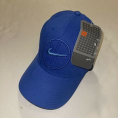 Rare vintage 2000s Nike Baskteball baseball hat BRAND NEW WITH TAGS! Cardboard insert still in the hat Clean blue colorway with Huge embroidered Nike basketball logo on the front DEADSTOCK