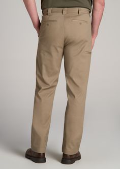 About Our LJ Stretch Twill Work Pants for Tall Men We know how hard it is to find long inseam pants, especially ones with style. That’s why we’ve created these pants for tall men. They’re tailored specifically for guys from 6’3 to 7’1, so they have an extra-long inseam for extra-long legs. Perfect for wearing from the office to the workshop, these men’s tall pants are elevated yet functional. They’re made with a durable tri-blend that’s infused with stretch and naturally wrinkle-resistant. The t Stretch Full-length Chinos With Pockets, Stretch Full Length Chinos, Khaki Straight Leg Pants With Belt Loops, Khaki Full-length Work Pants With Belt Loops, Workwear Chinos With Side Pockets, Solid Color Tapered Leg Work Pants With Hip Pockets, Solid Tapered Leg Work Pants With Hip Pockets, Workwear Full Length Chinos With Side Pockets, Full-length Chinos With Side Pockets For Workwear