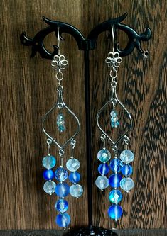 Long tear drop with floral and blue beaded accents. Blue Teardrop Jewelry For Spring, Pinterest Diy Crafts, Pinterest Diy, Tear Drop, Ear Wire, Favorite Jewelry, Jewelry Earrings Dangle, Dangle Drop Earrings, Dangle Earrings