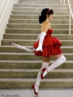 Red Skirt Halloween Costume, Mima Kirigoe Cosplay, Mima Costume, Perfect Blue Costume, Halloween Costume Asian, Mima Perfect Blue Cosplay, Perfect Blue Cosplay