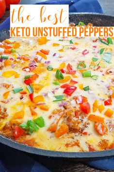 the best keto unstuffed pepperoni pizza recipe is in a skillet