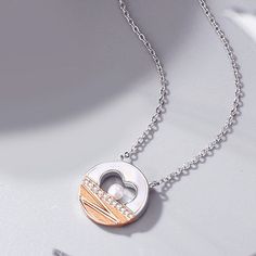 Personalized White Stainless Steel Necklaces, White Stainless Steel Necklaces For Personalized Gift, Anniversary Rose Gold Stainless Steel Charm Necklace, Nickel Free Stainless Steel Necklace For Anniversary, Nickel-free Stainless Steel Necklace For Anniversary, Nickel Free Stainless Steel Anniversary Necklace, Valentine's Day Silver Jewelry With Pearl Pendant, White Gold Stainless Steel Jewelry For Anniversary, White Stainless Steel Necklaces For Anniversary