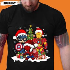 If you are looking for a perfect Shirt for your friend or loved one, no need to worry. We’ll help you. is the perfect shirt you’ve been looking for all along. Do not miss the opportunity! Come and get a great gift for you or your friends. Looking for at here Shirt, Hoodie, Mug. Design [...] Marvel Tshirt Design, Christmas Avengers, Spider Man Christmas, Marvel Christmas, Spiderman Christmas, Avengers Captain America, Tank Top Long, Marvel Tshirt, Christmas Pjs