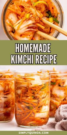 Check out how to make Kimchi at home! Kimchi is a traditional Korean recipe made from fermented vegetables. It is filled with amazing health benefits. Learn how to make homemade kimchi today! So many amazing gut-health benefits. Fermented Vegetables Recipes, Homemade Kimchi, Korean Recipe, Fermented Kimchi, Fermented Veggies, Kimchi Recipe, Fermentation Recipes, Fermented Vegetables, Gut Microbiome