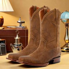 Category:Boots; Upper Materials:PU; Embellishment:Splicing; Season:Fall,Winter; Gender:Men's; Activity:Walking; Toe Shape:Square Toe; Style:British; Boot Shaft:Mid-Calf Boots; Outsole Materials:Rubber; Occasion:Daily; Closure Type:Loafer; Function:Slip Resistant; Pattern:Solid Colored; Listing Date:11/10/2023; 2024 Trends:Retro,Cowboy Boots; Foot Length:; SizeChart1_ID:2:185630; Size chart date source:Provided by Supplier. Casual Snip Toe Martin Boots For Winter, Casual Winter Martin Boots With Snip Toe, Winter Casual Martin Boots With Snip Toe, Western Martin Boots With Round Toe For Outdoor, Western Style Martin Boots With Round Toe For Outdoor, Outdoor Snip Toe Martin Boots For Winter, Winter Outdoor Moto Boots With Snip Toe, Casual Moto Boots For Ranch In Winter, Vintage Martin Boots For Winter Outdoor Activities