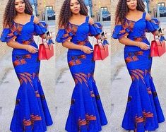 Maxi African dressAnkara gownlong gownAnkara dress | Etsy African Gowns, Ankara Long Gown Styles, Ankara Skirt And Blouse, Dashiki Dress, Dress Ankara, Ankara Gowns, Ankara Gown, Afrikaanse Mode, African Wedding Dress