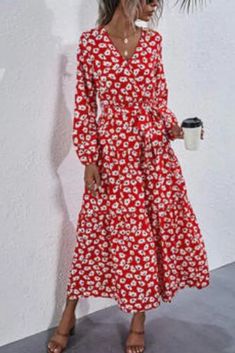 US$ 30.35 - Ladies Autumn Printed Beach Dress 2020 Casual V Neck Long Sleeve Belt Women Dresses Winter Elegant Vintage Midi Party Dress - www.streetally.com Non-stretch Long Sleeve Maxi Beach Dress, Non-stretch Long Sleeve Maxi Dress For Beach, Fall Vacation Floral Print Maxi Dress, Non-stretch Spring Sundress Maxi Dress, Long Sleeve Summer Maxi Dress For Brunch, Summer Long Sleeve Maxi Dress For Brunch, Long Sleeve Midi Dress For Beach Vacation, Casual Long Sleeve Midi Dress For Beach Season, Long Sleeve Summer Midi Dress For Vacation