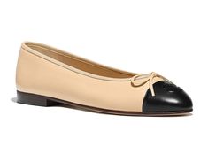 Chanel Beige Black Lambskin Leather CC Logo Bow Tie Ballet Ballerina Flat 38.5 ********** Chanel ********** Brand: Chanel Size: 38.5 (know your Chanel size) Name: Ballerinas Color: Beige & Black Style: Ballet Flats Style#: G02819 X01000 C0204 Material: Lambskin Black CC logo cap toe Bow tie string front Beige lambskin leather material Slip on style classic ballerina Brand new in box, comes with original box and dustbag 100% Authentic or your money back Great gift I ship worldwide Any other questions just ask, I will be happy to answer them Chanel Ballerina Flats, Beige Ballet Flats, Style Ballet Flats, Chanel Ballerina, Classy Bachelorette Party, Chanel Beige, Chanel Flats, Cap Toe Shoes, Pink Chanel