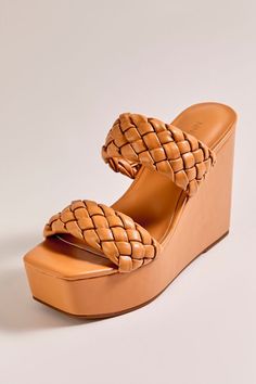 Nine West Braided Wedges Trendy Synthetic Wedge Sandals With Woven Sole, Casual Synthetic Heels With Braided Straps, Casual Heels With Braided Straps, Synthetic Braided Strap Open Toe Wedge Sandals, Synthetic Open Toe Wedge Sandals With Braided Straps, Spring Synthetic Woven Leather Wedge Sandals, Synthetic Wedge Sandals With Braided Straps, Leather Wedge Sandals With Braided Straps For Spring, Woven Leather Open Toe Synthetic Wedge Sandals