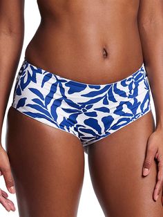 Ready to swim in something made with life’s waves in mind? Now you can, in more of our best-selling underwear styles, now translated into Swim! Our Boyshort Swim Bottom features everything you love about this staple silhouette, but beach-ready. Double lined and made with supportive, recycled fabric that stretches to fit you, it’s designed for the confidence that comes with feeling good in your skin. Women's sleepwear, lingerie and more, from Hanky Panky. Blue Swimwear With Built-in Shorts For Beach, Blue Swimwear With Built-in Shorts, S Waves, Blue Printed Nylon Swimwear, Blue Nylon Swimwear With 4-way Stretch, Blue Printed V-neck Swimwear, Women's Sleepwear, Beach Ready, Swim Suit Bottoms