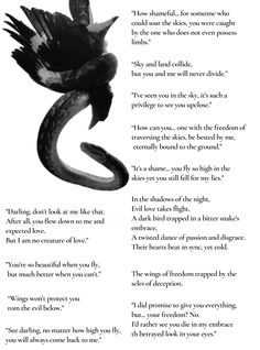 the poem is written in black and white with an image of a snake on it