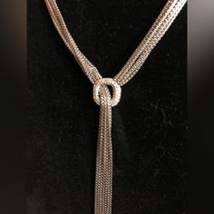 Sterling Silver, David Yurman, Seven Strand Lariat Necklace With .10 Carat Diamonds. The Necklace Was Taken Into David Yurman And Added Three Extra Toggles On The Back Which Cost An Additional $167. Was Wore Only 2 Times David Yurman Jewelry, Lariat Necklace, David Yurman, Womens Jewelry Necklace, Silver Color, Jewelry Necklaces, Diamonds, Women Jewelry, Sterling Silver