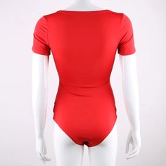 Material: Polyester Material: Spandex Item Type: Jumpsuits & Rompers Style: Casual Fabric Type: Broadcloth Fit Type: skinny Pattern Type: Solid Gender: Women Decoration: None Name: Short Sleeve Bodysuits Women Support: Dropshipping Wholesale is_customized: Yes Red S, Spandex Shorts, Short Sleeve Bodysuit, Summer Casual, Polyester Material, Polyester Spandex, Summer Women, Jumpsuit Romper, Style Casual