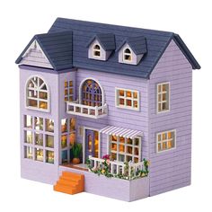 PRICES MAY VARY. 【DIY Miniature House Kit & High-Quality Materials】: Premium quality, safe material, harmless to kids. Kids can DIY the house with parents, enhance child-parent interaction. 【Cultivate children's imagination and creativity】: Ignites imagination and creativity, inspires the open-ended thinking, and develops children's patience and hands-on ability. 【Perfect Gift & Home Decors】: Miniature of large villa family life, Models of cute rooms, furniture, sofas and beds with exquisite des Wooden Dollhouse Kits, Diy Cabin, Creative Room, Diy Techniques, Dollhouse Miniatures Diy, Diy Gifts For Friends, Happy House, Dollhouse Kits, Wooden Dollhouse