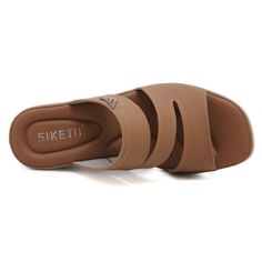 Upgrade your summer wardrobe with Siketu's Rica Cushioned Wedge Slides in brown. These stylish and comfortable slides provide cushioned support with a trendy wedge design, making them the perfect addition to any outfit. Elevate your fashion and your comfort with these must-have slides. 2.36'' heel Slip-on PU upper Synthetic Arch support footbed™ Cushioned Insole™ Anti-skid rubber sole Trendy Wedges, Wedge Slides, Reindeer Headband, Daily Dress, Dress Jewelry, Accessories Necklace, Arch Support, Summer Wardrobe, Rubber Sole