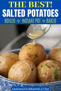 the best salted potatoes boiled in instant pot and baked