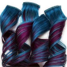 Teal And Burgundy Fuchsia Clip In Human Hair Extensions The Details: 4 Piece Set Each Piece Is About 1.5" Wide Double Drawn 100% Remy Human Hair -Meaning They Not Only Look Like Real Hair, They Are Real Hair And Can Be Heat Styled, Cut And Color As You Could With Your Own Natural Hair. 8 Inches Long Add Color To Your Hair Without Damaging Chemicals And Upkeep Or Commitment To Any Colors! Also Add Volume To Your Hair As These Are Double Drawn, Remy Human Hair Extensions - Meaning They're Thick Fr Teal And Burgundy, Add Volume To Your Hair, Hair Extensions Color, Remy Human Hair Extensions, 100 Remy Human Hair, Real Hair, Hair Comb Wedding, Real Human Hair, Heat Styling Products