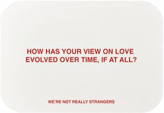 a white mouse pad with the words how has your view on love followed over time, if at all?