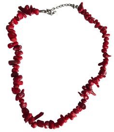 This beautiful necklace features a unique red coral nugget stone and is crafted from a mixed material alloy. The pendant/locket type is a bead, and the necklace length is 16 inches with a 3-inch extension. The closure is a spring ring and the chain type is ball/bead. This necklace is perfect for any occasion and will add a touch of beauty to any outfit. It is not antique or vintage and has not been personalized. The seller does not offer a warranty, and it is not signed. This necklace is unbranded and the setting style is n/a. It is a natural creation and is not customized. Will ship in gift box Thanks for looking! Red Spiritual Pendant Crystal Necklaces, Red Spiritual Crystal Pendant Necklace, Spiritual Red Crystal Pendant Necklace, Spiritual Red Coral Necklaces With Polished Beads, Red Pendant Necklace With Lobster Clasp, Spiritual Red Coral Necklace With Polished Beads, Red Necklaces With Natural Stone Round Beads, Red Necklaces With Natural Stones And Round Beads, Red Crystal Pendant Necklace With Natural Stones