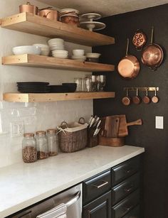 the kitchen is clean and ready to be used as a place for cooking or baking