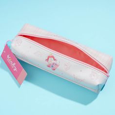 This super kawaii 2-room pencil case is covered in prints of Kirby using his Copy Ability! Use it to organize your pencils, pens, and other things. It has 2 different compartments so you can arrange your things better. Made from synthetic leather Pink Stationery For Back To School Storage, Cute Pencil Case For Back To School, Cute Stationery For Back To School Storage, Cute Portable Pencil Case For Storage, Pink Kawaii Pencil Case For Storage, Cute Rectangular Pencil Case For Storage, Cute Pencil Case For Back To School Organization, Pink Pencil Case With Pen Slots, Back To School Pencil-shaped Pencil Case