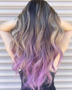 Lavender Tips Hair, Hair Color Ideas Trendy, Lavender Tips, Amazing Hair Color, Hair Colors To Try, Lavender Highlights, Lavender Hair Colors, Asian Skin Tone, Neutral Blonde