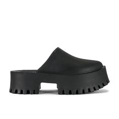 New. Price Firm Casual Black Platform Slippers With Chunky Platform, Trendy Flat Platform Clogs, Black Platform Slippers With Chunky Platform And Round Toe, Leather Flat Platform Clogs, Black Platform Slippers With Textured Sole And Round Toe, Black Platform Slippers With Textured Round Toe, Black Slip-on Platform Slippers With Rubber Sole, Slip-on Synthetic Platform Mules, Trendy Closed Toe Chunky Platform Clogs