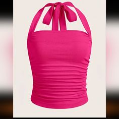 Brand New! Size Small. Very Stretchy, Beautiful Color, Adjustable Tie Neck & Slightly Cropped. Perfect For Summer! I Have A Ton Of Womens-Boy-Girl Clothes, Sports Bras, Bras, Bikinis, Shoes, Tons Of Makeup, Brushes, Skincare & Accessories Listed Go Take A Look Bundle And Save! Please No Low Ball Offers Bundle And Save Ship Same/Next Day Green Ruffle Top, Powerpuff Girls Costume, Skincare Accessories, Lacy Tank Top, Cream Tank Top, Hot Pink Tops, Calvin Klein Jeans Women, Linen Tank Top, Outfit Inspo Casual