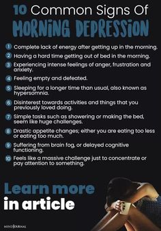 Morning depression is when you wake up every morning feeling miserable and dreadful about the day ahead, and all you feel is frustration, anger, and tiredness. Healthy Life Hacks, Feeling Fatigued, Feeling Scared, Emotional Freedom Technique, Feeling Empty, Lack Of Energy, Nerve Pain, Mental And Emotional Health, Workout Guide