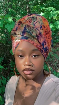 Headwrap Ideas, Braided Scarf, 2023 Hair, Earthy Style